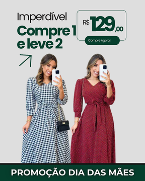 COMPRE 1 LEVE 2 - Vestido Tatiane