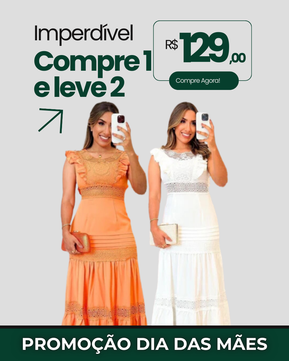 COMPRE 1 LEVE 2 - Vestido Sabrina